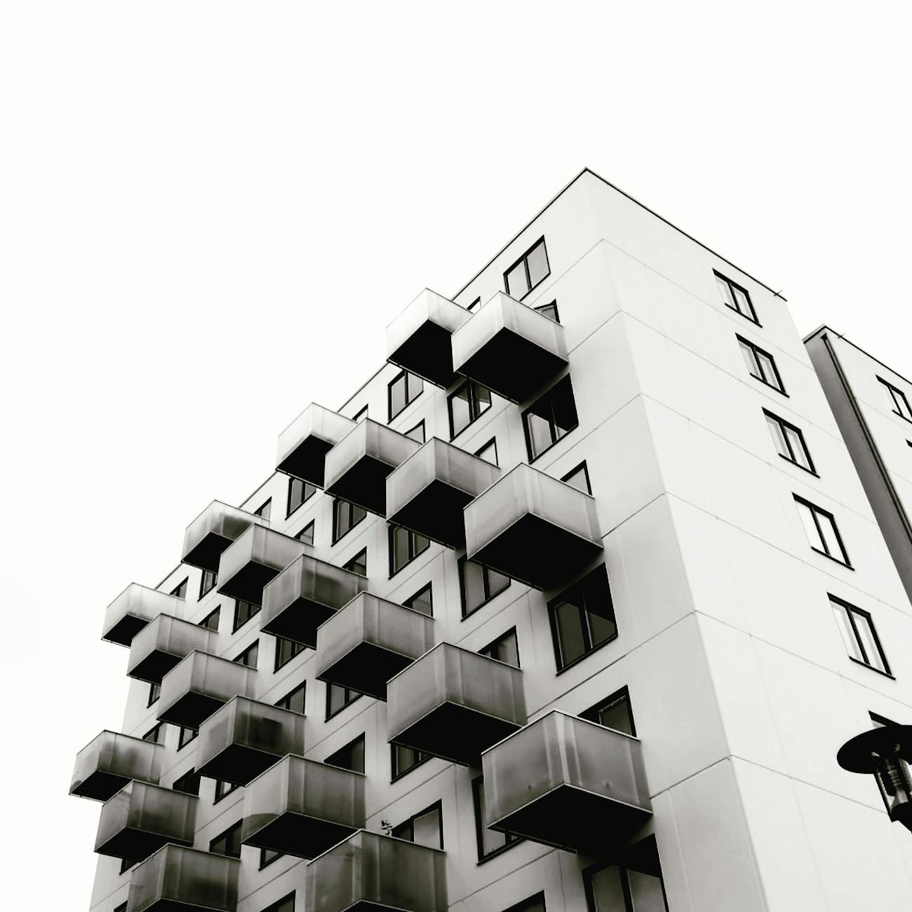low angle photography of concrete buildings